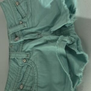Women's Teal Jean Shorts